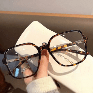 1 Pair Retro Fashion Big Frame Glasses For Women